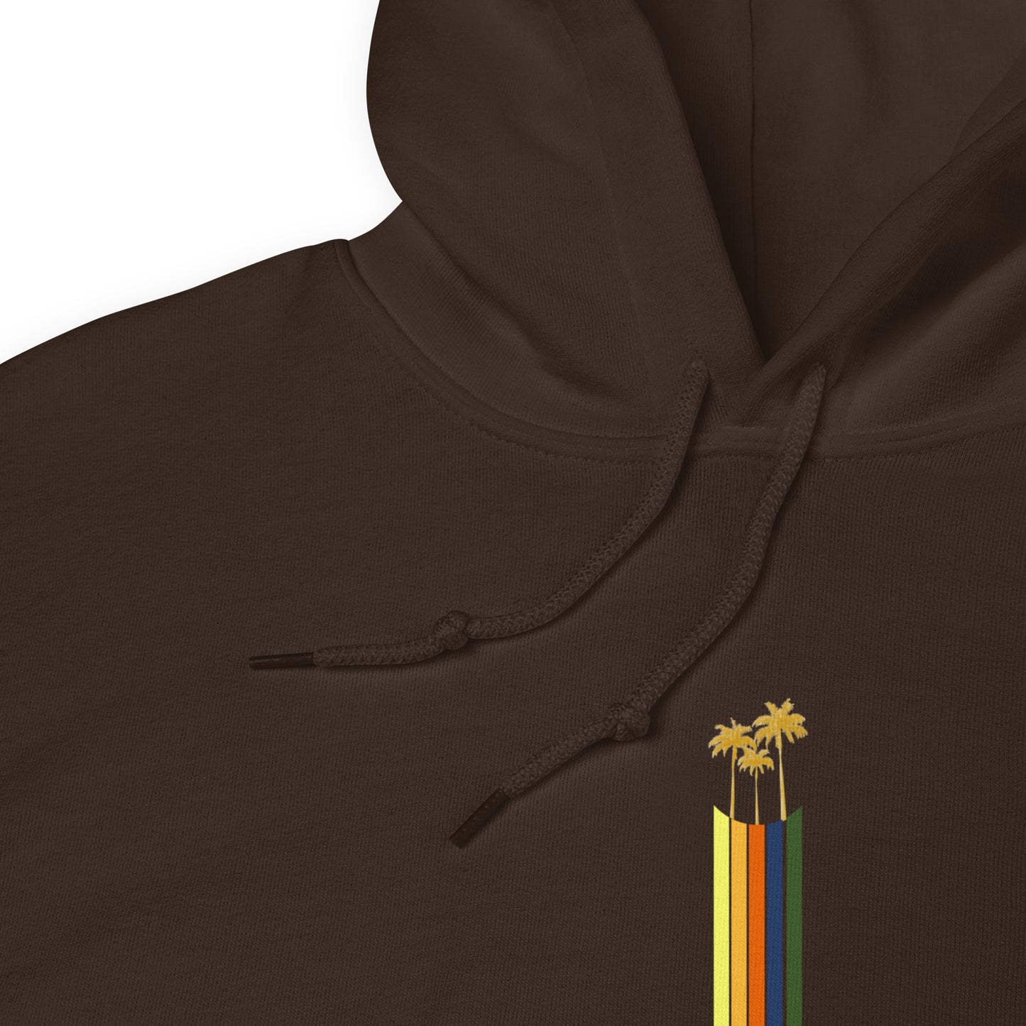 Gold Palms Hoodie || Dark Chocolate