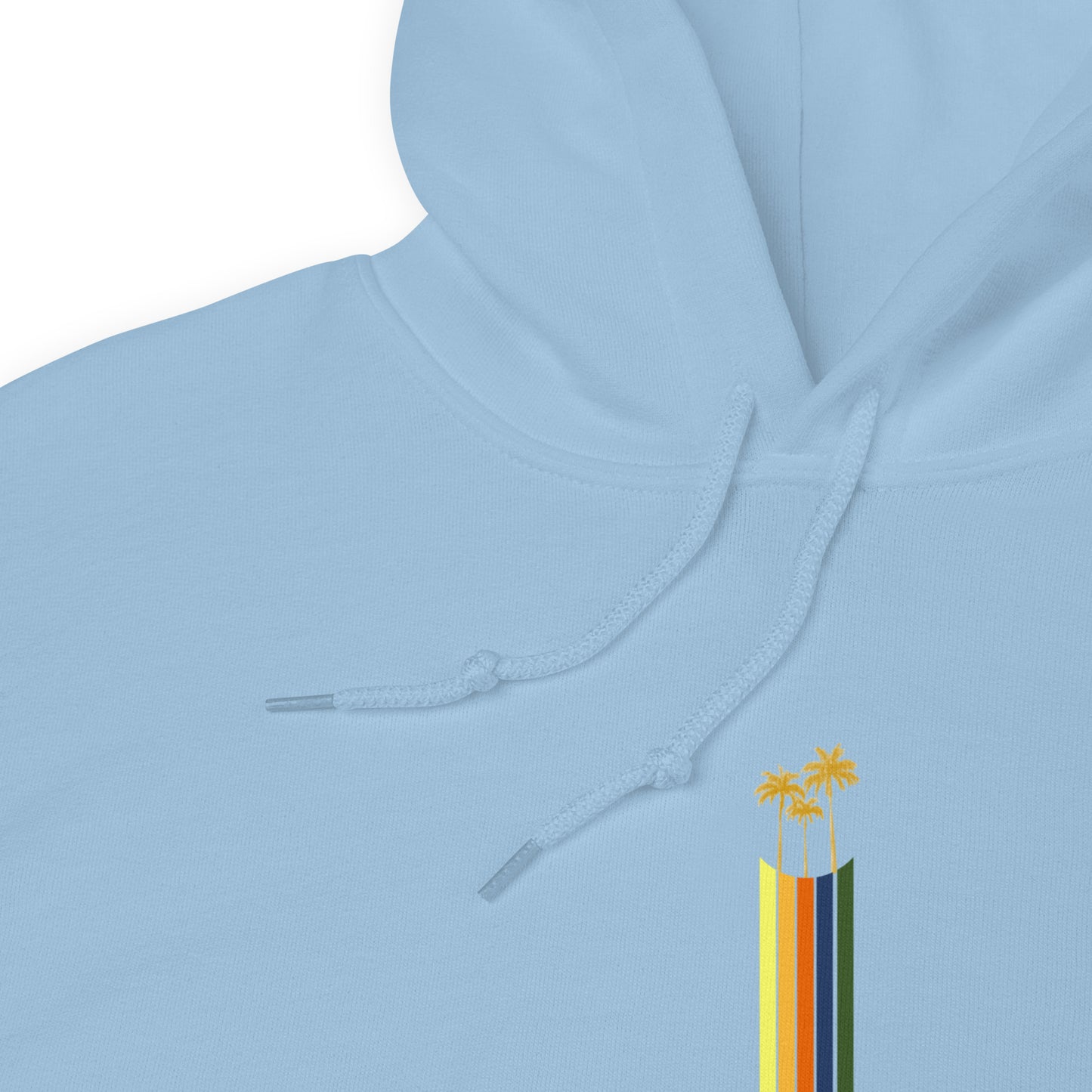 Gold Palms Hoodie || Light Blue