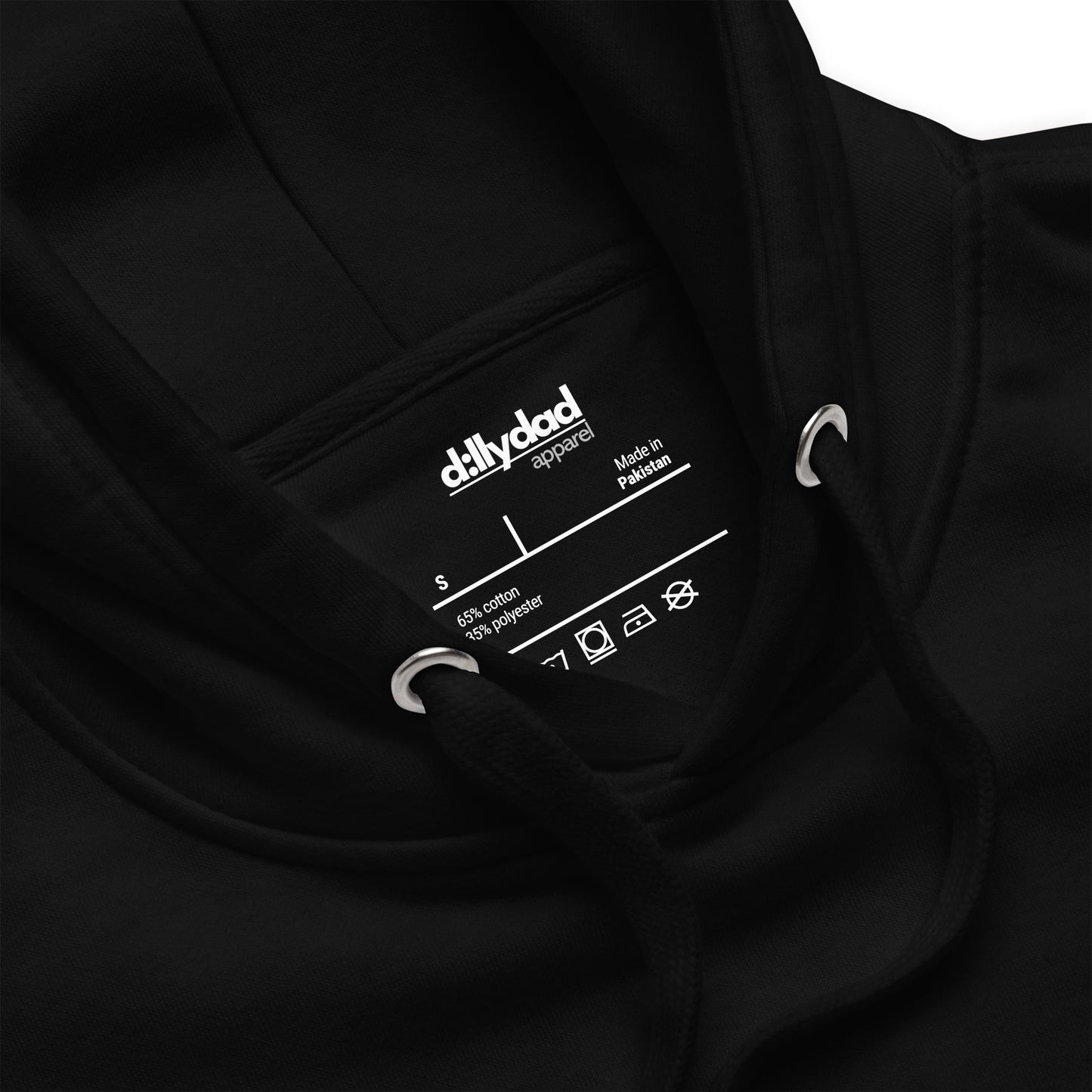 d:llydad remarkably versatile embroidered hoodie | black