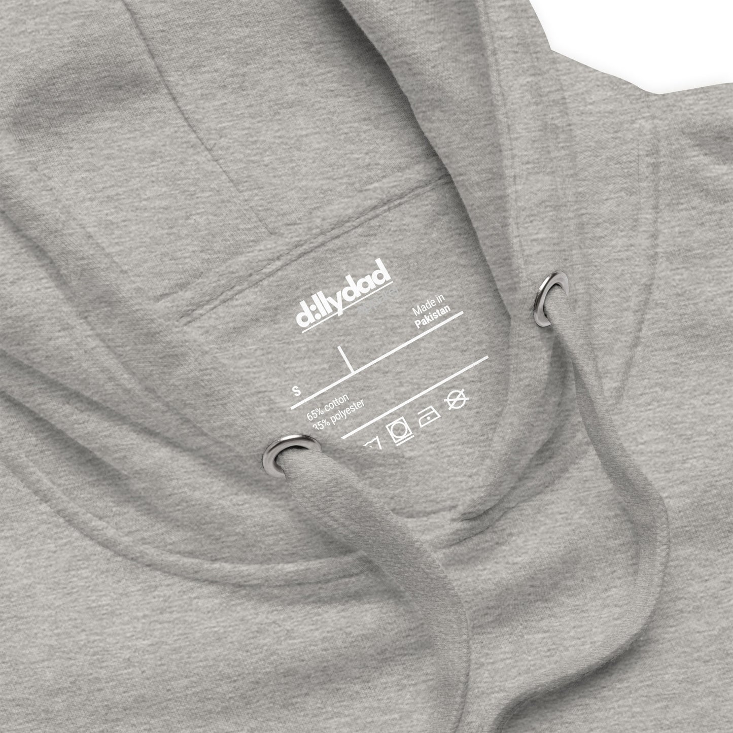 d:llydad remarkably versatile embroidered hoodie | grey
