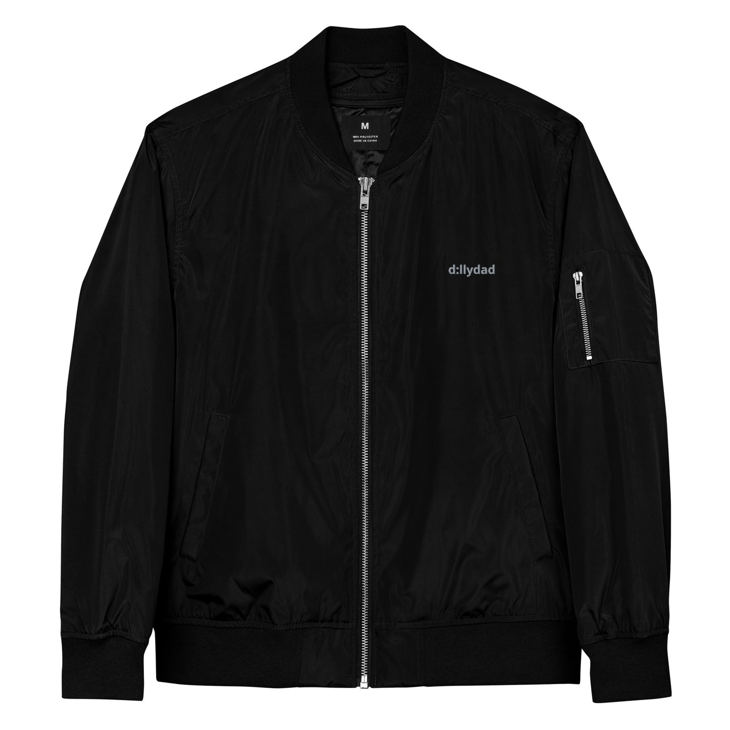 d:llydad recycled bomber jacket | black