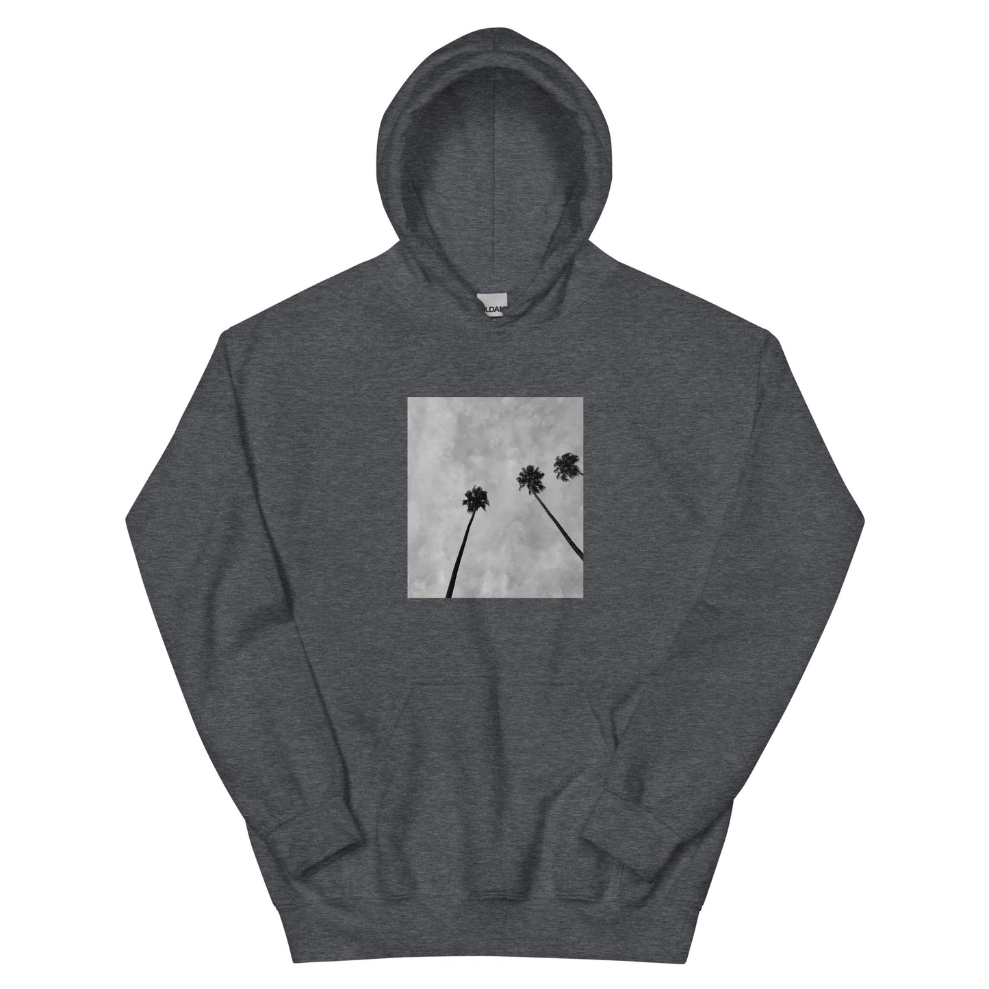 3 Palm Hoodie || Dark Heather