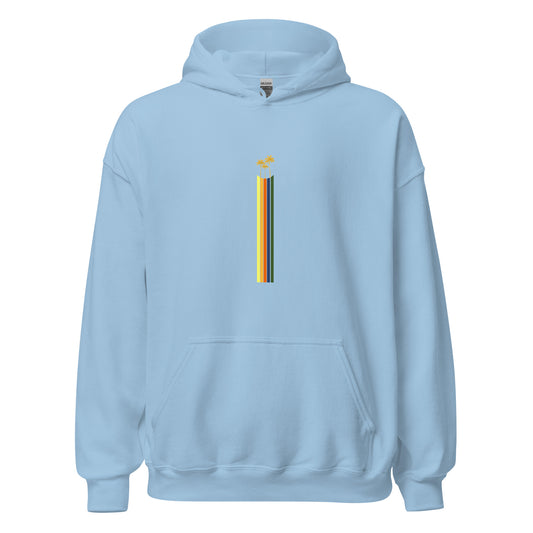 Gold Palms Hoodie || Light Blue