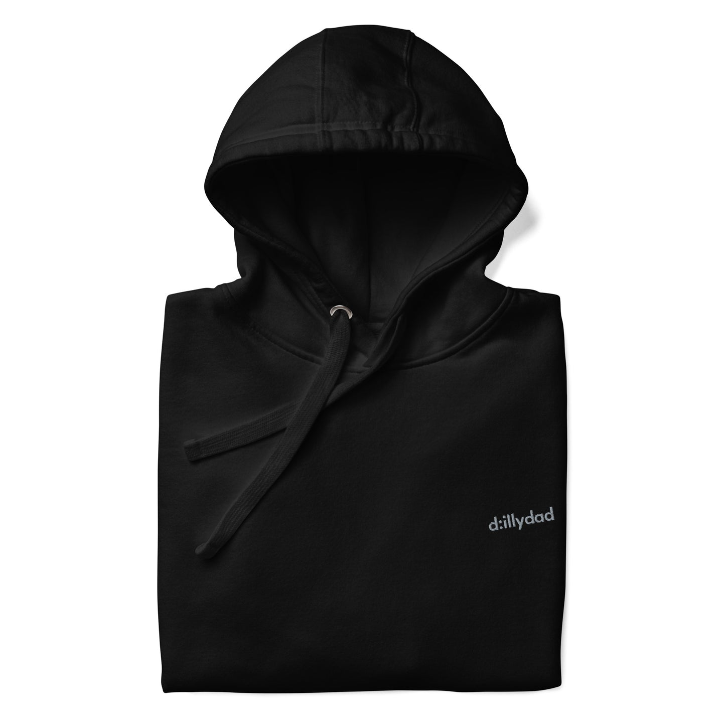 d:llydad remarkably versatile embroidered hoodie | black