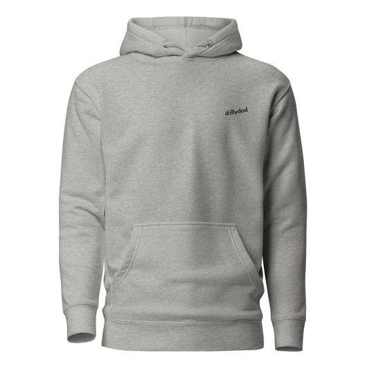 d:llydad remarkably versatile embroidered hoodie | grey